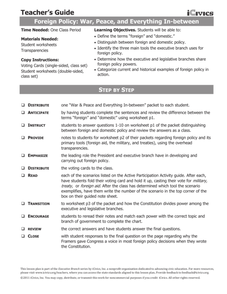 Teacher's Guide