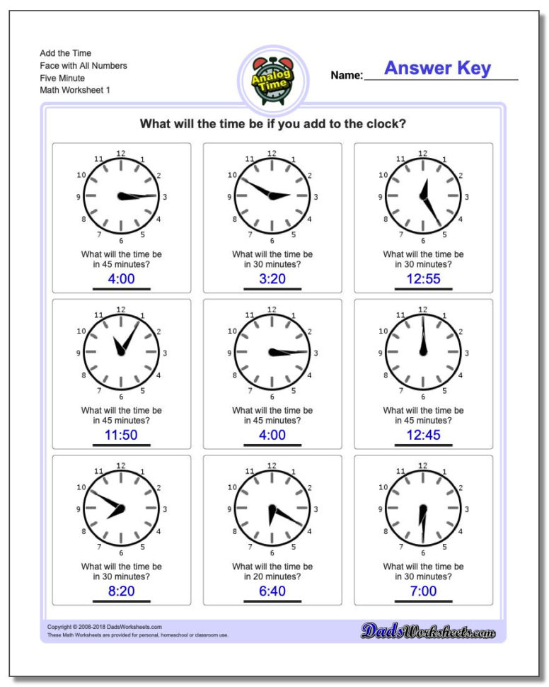 Telling Analog Time