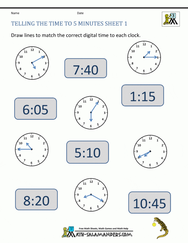 3rd grade clock worksheets db excelcom