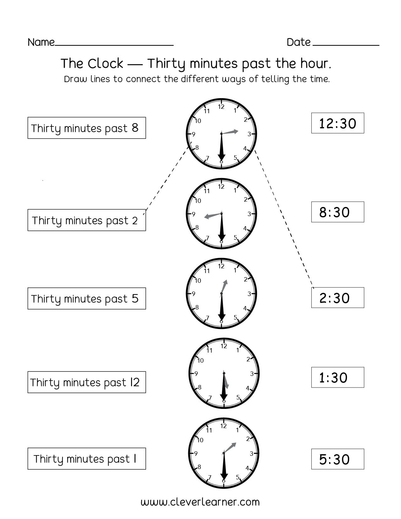 telling-time-half-past-the-hour-worksheets-for-1st-and-2nd-db-excel
