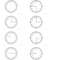 Telling Time On Analog Clocks  Quarter Hour Intervals A