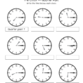 Telling Time Quarter Past The Hour Worksheets For 2Nd Graders