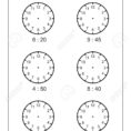 Telling Time Telling The Time Practice For Children Time Worksheets