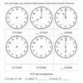 Telling Time Worksheets  O'clock And Half Past