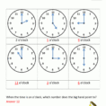 Telling Time Worksheets  O'clock And Half Past