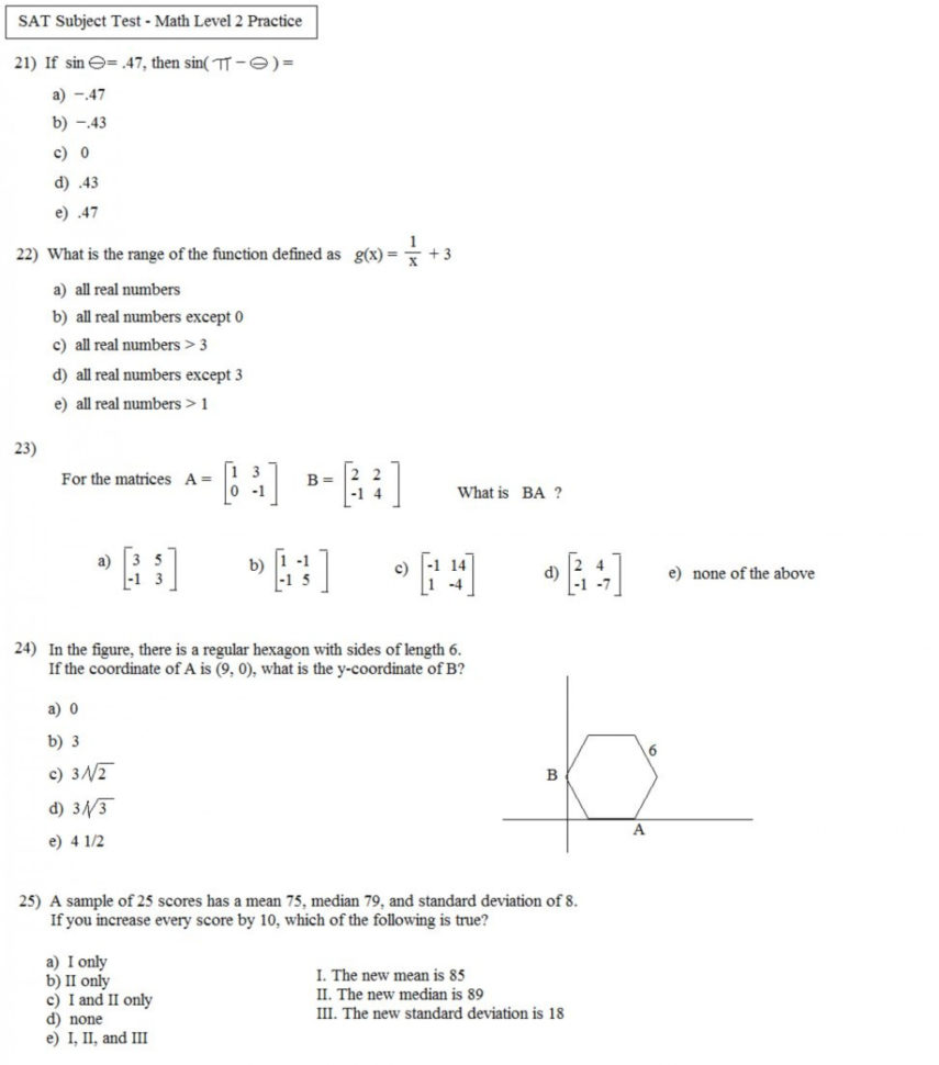 Tenth Grade Math Worksheets Printable Worksheet Page For — db-excel.com