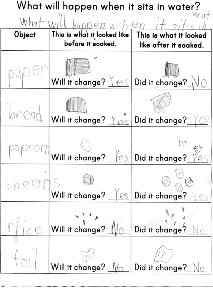 Properties Of Water Worksheet