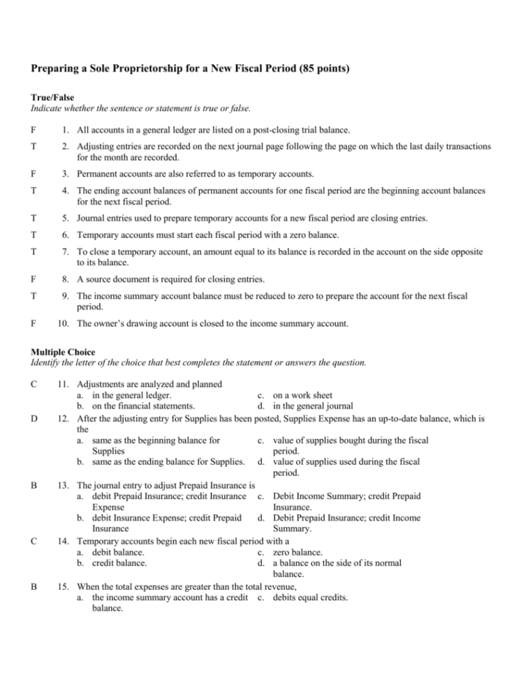 Test Chapter 8 Key Part 1