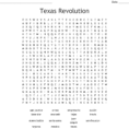 Texas Revolution Word Search  Word