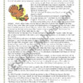 Thanksgiving  Reading Comprehension  Part 1 Of 3 Text