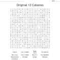 The 13 Colonies Crossword  Word