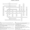 The Age Of Jackson Crossword  Word