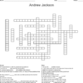 The Age Of Jackson Word Search  Word