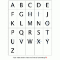 The Alphabet In Symmetry Identify Lines Of Symmetry In Letters Of