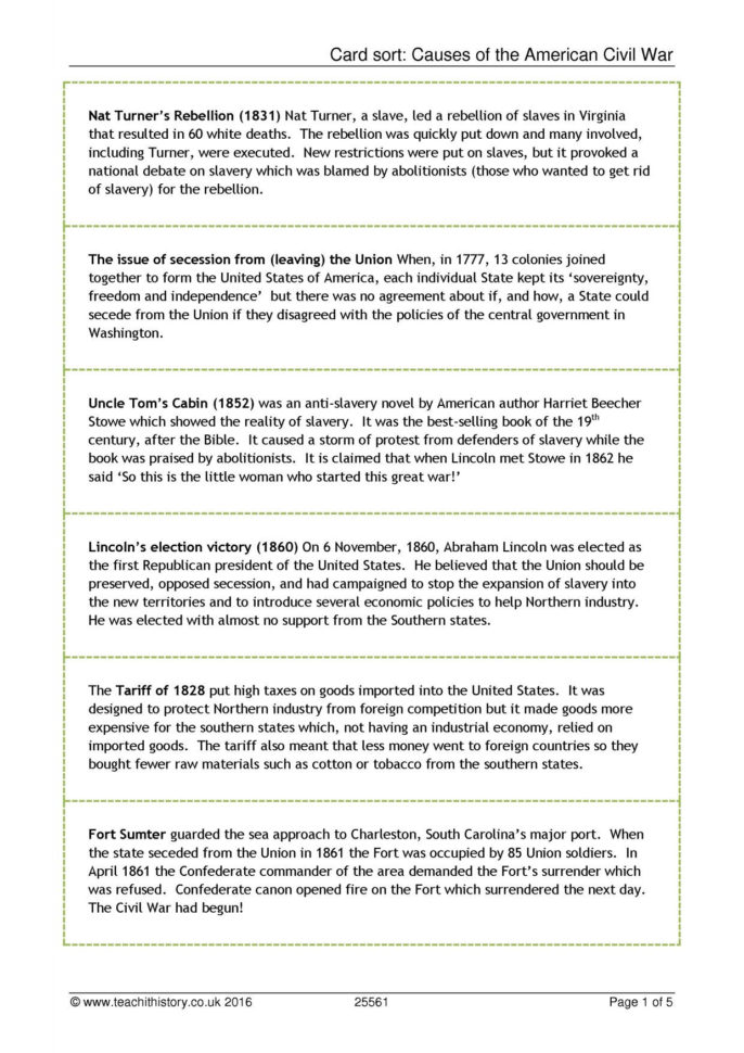 The American Civil R  Search Results  Teachit History