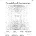 The Articles Of Confederation Word Search  Word