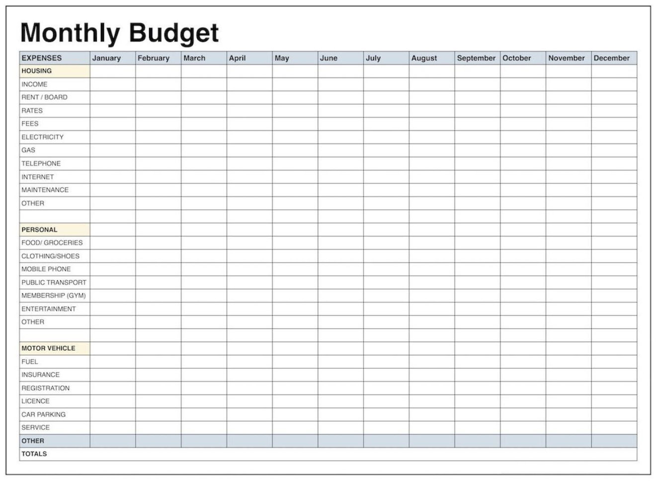 The Basic Monthly Budget Worksheet Everyone Should Have