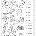 The Clothes Clothes Worksheet