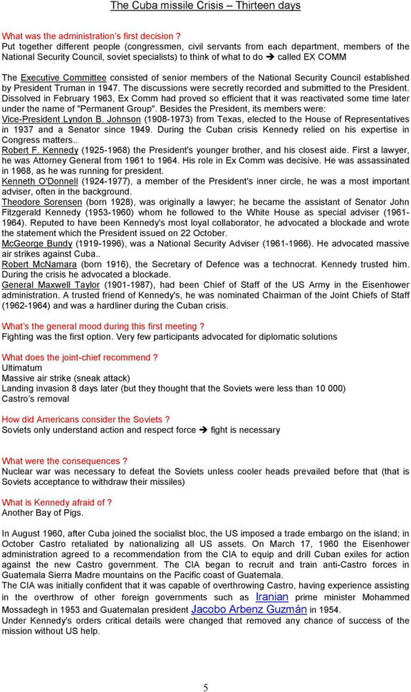 The Cuba Missile Crisis Thirteen Days  Pdf