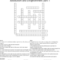 The Enlightenment Crossword Puzzle  Word