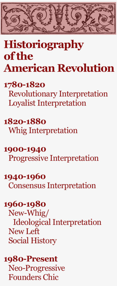 The Historiography Of The American Revolution  Journal Of
