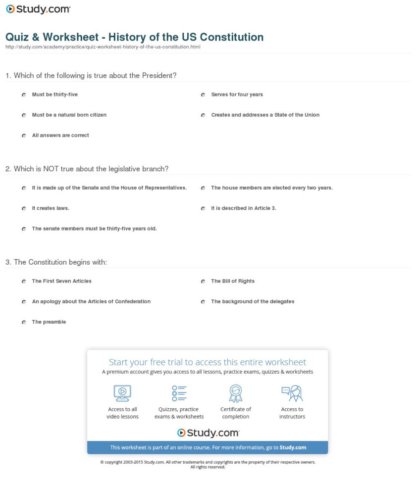 The Living Constitution Worksheet Answers