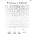The Masque Of Red Death Word Search  Word