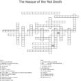 The Masque Of The Red Death Crossword  Word