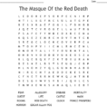 The Masque Of The Red Death Word Search  Word