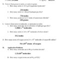 The Mole And Avogadro039S Number Worksheet Answers