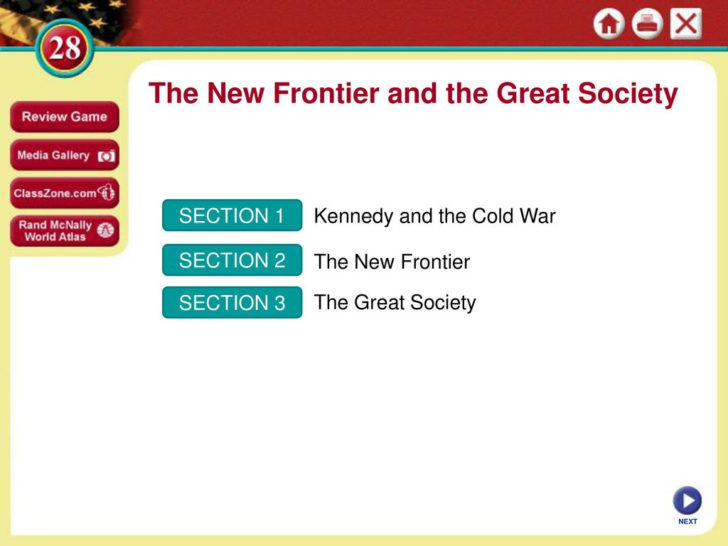 The New Frontier And The Great Society Worksheet Answers