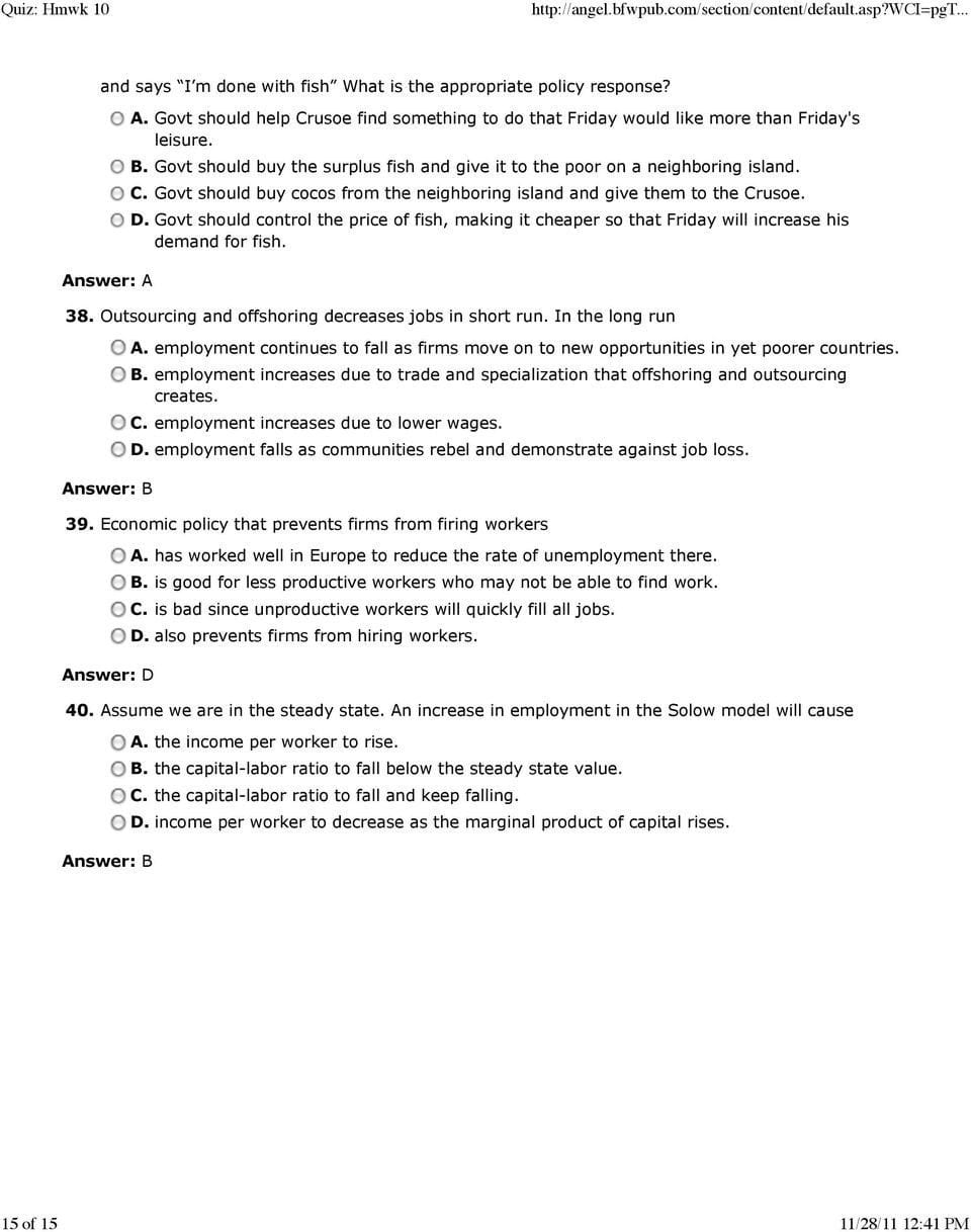 The Other Side Of Outsourcing Worksheet Answer Key