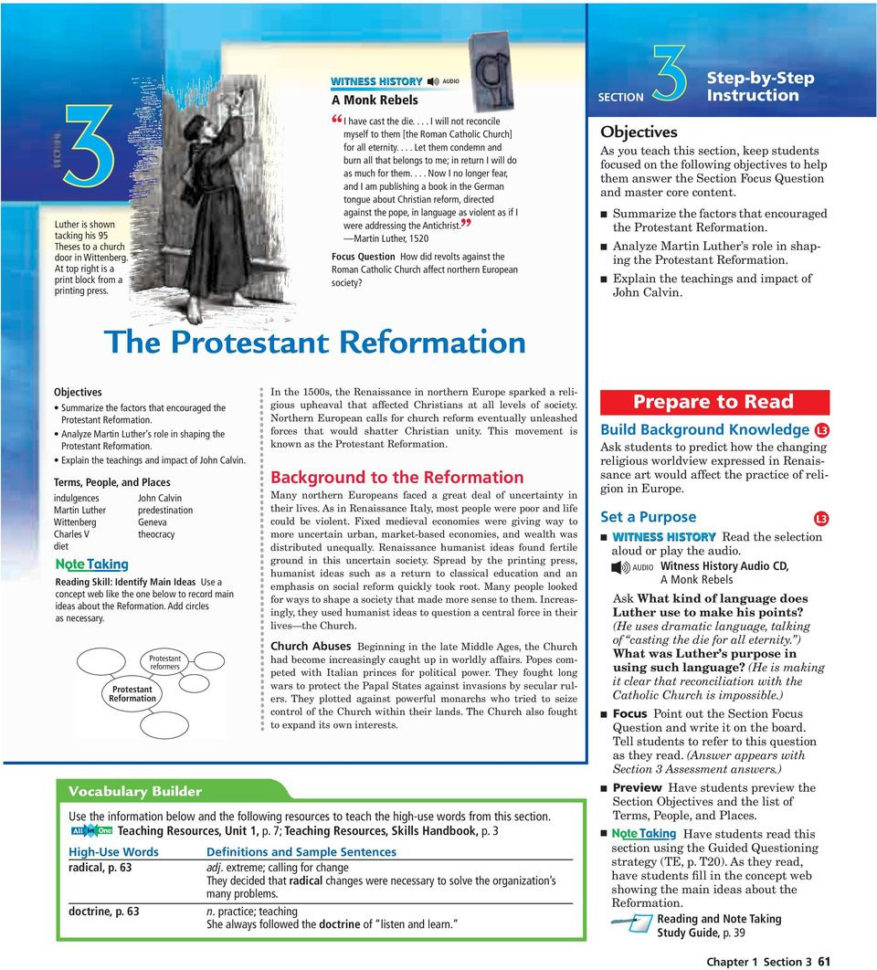 The Protestant Reformation  Pdf