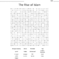 The Rise Of Islam Word Search  Word