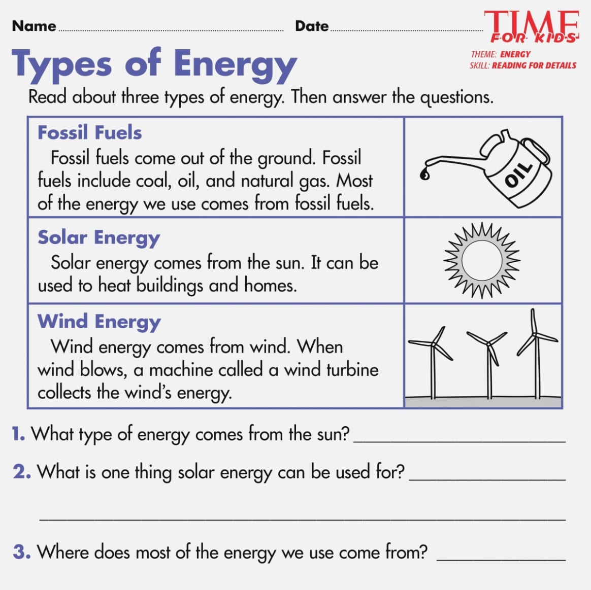 Energy Worksheets Grade 5 — db-excel.com