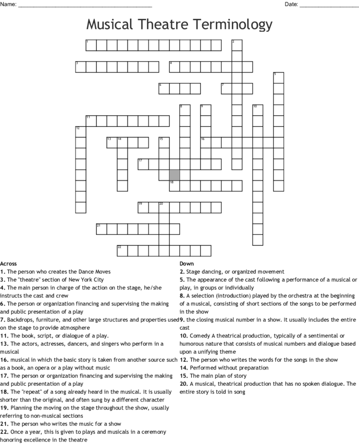 Theater Through The Ages Worksheet Answers