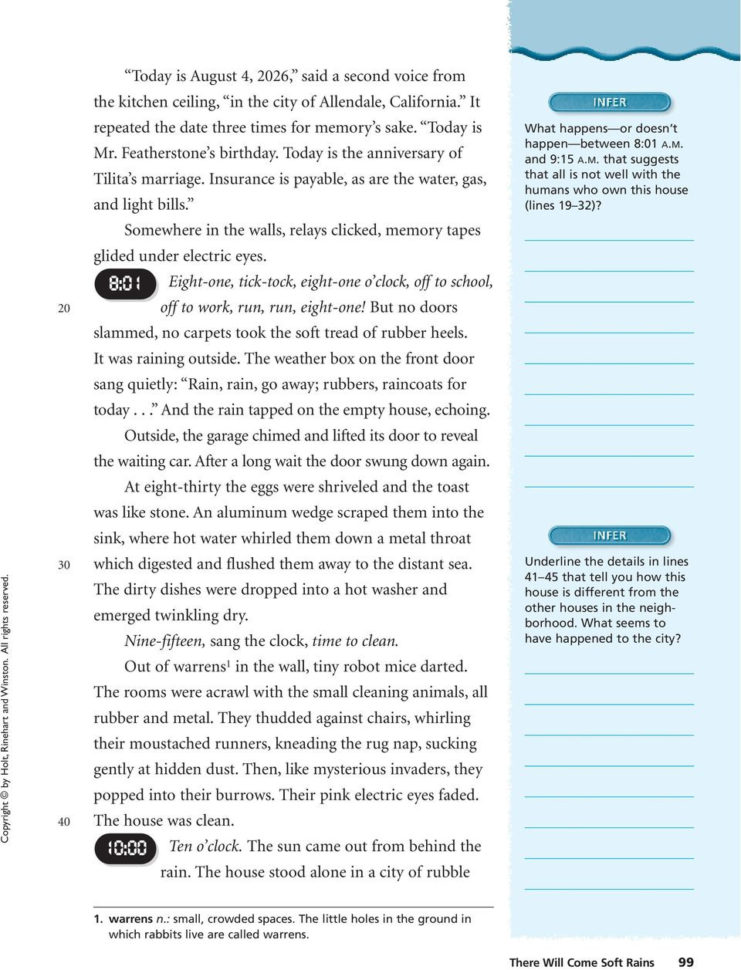 There Will Come Soft Rains  Pdf