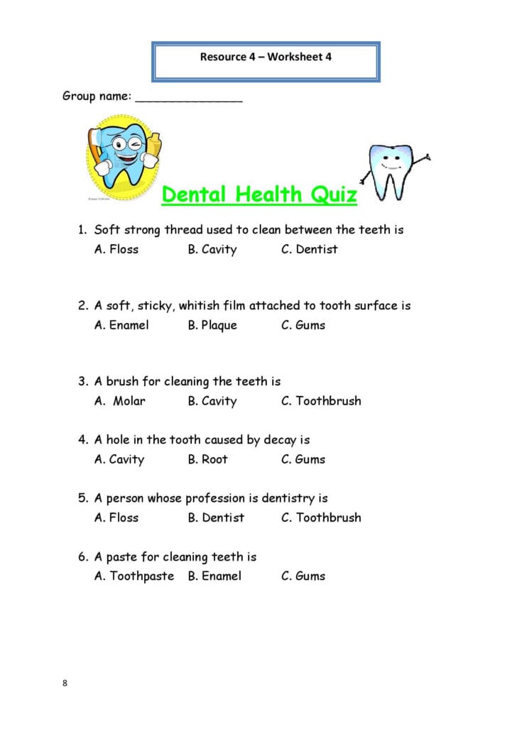 health assignment for elementary students