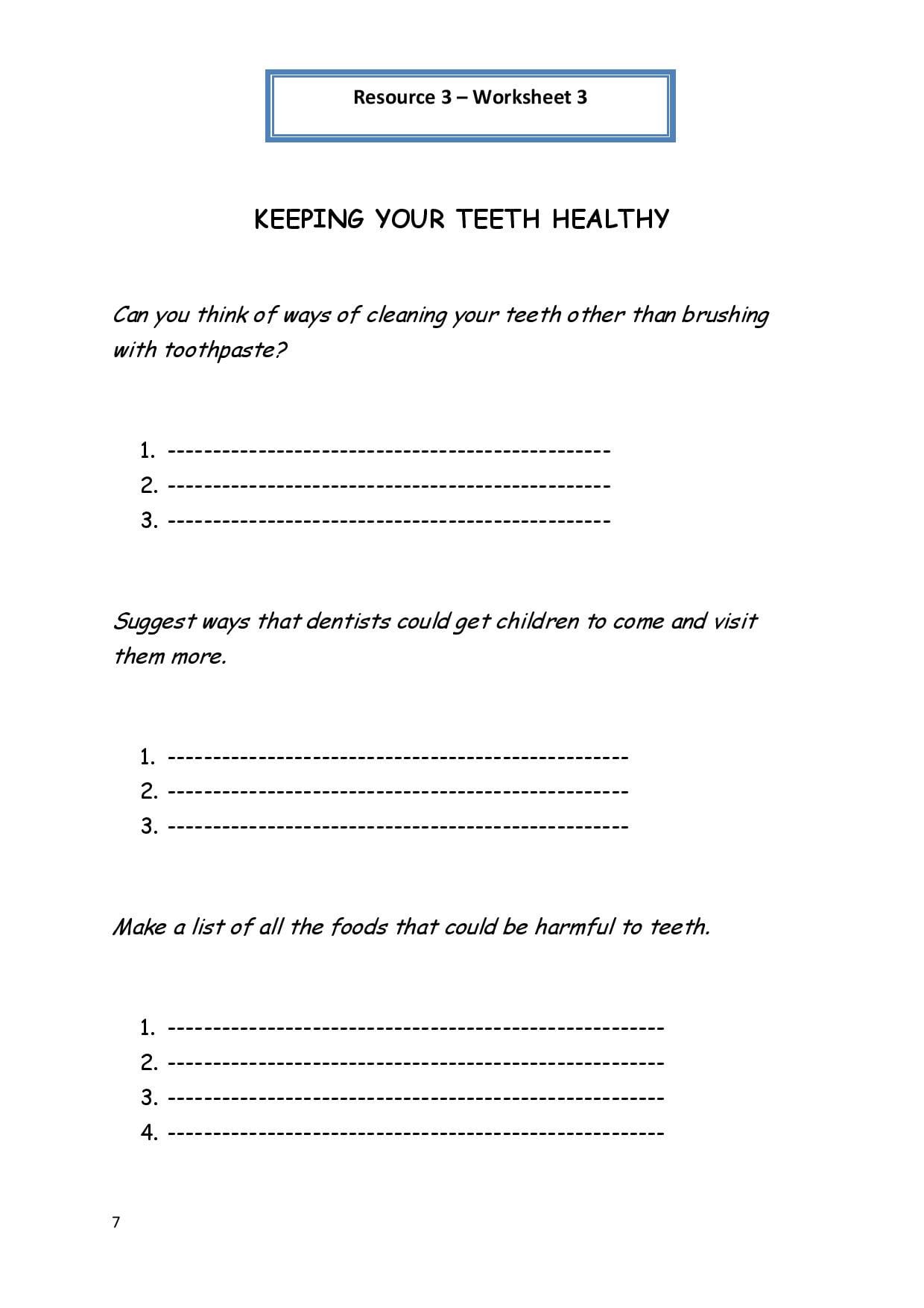 These Worksheets Give Tips For Healthy Eating Each Worksheet
