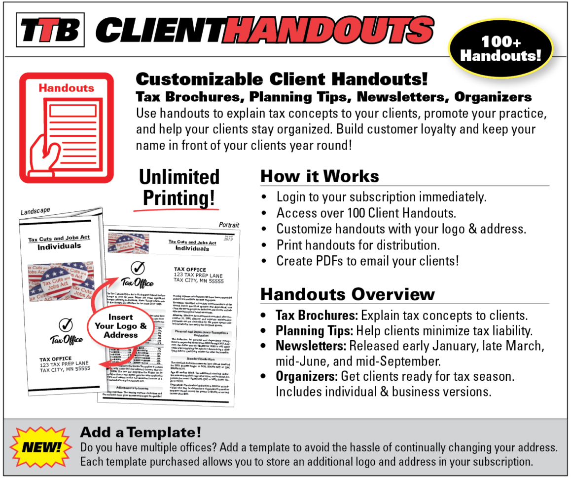 Thetaxbook  Client Handouts