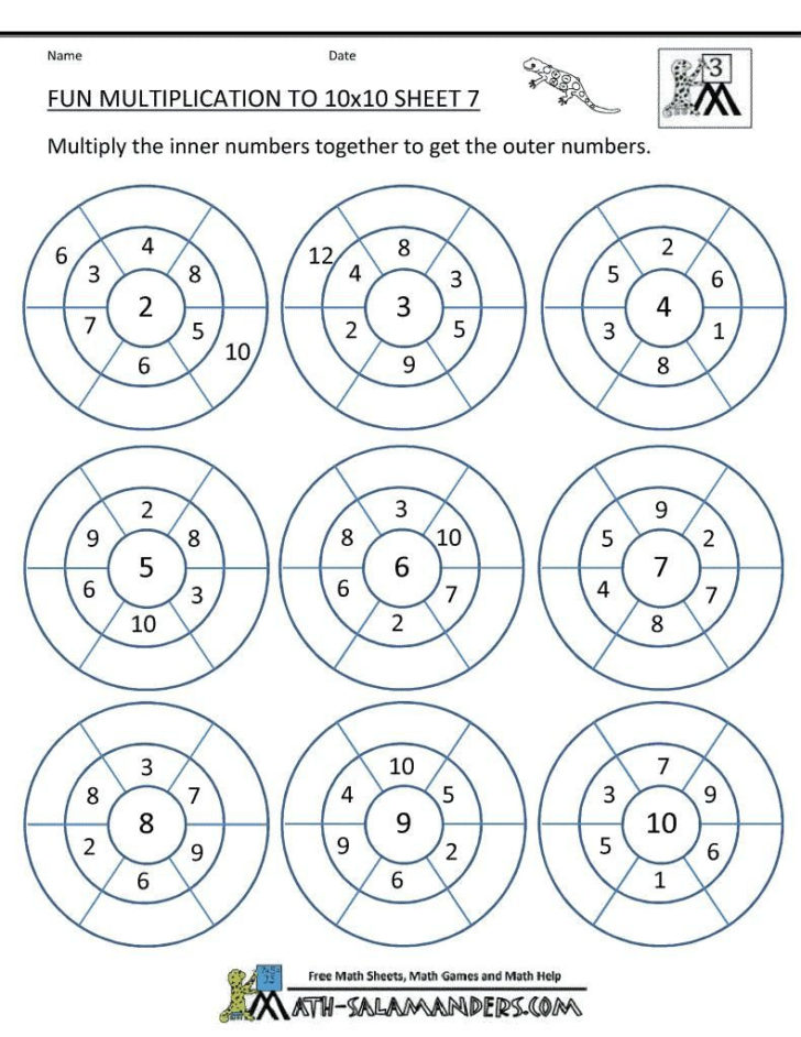 3Rd Grade Math Review Worksheets