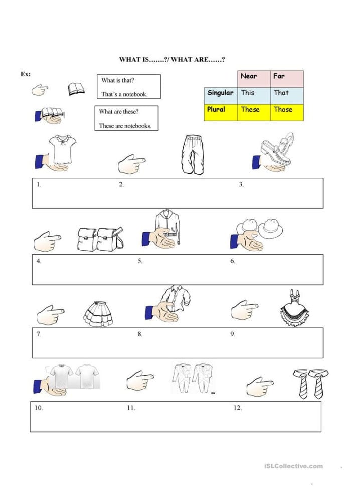 This That These Those  English Esl Worksheets