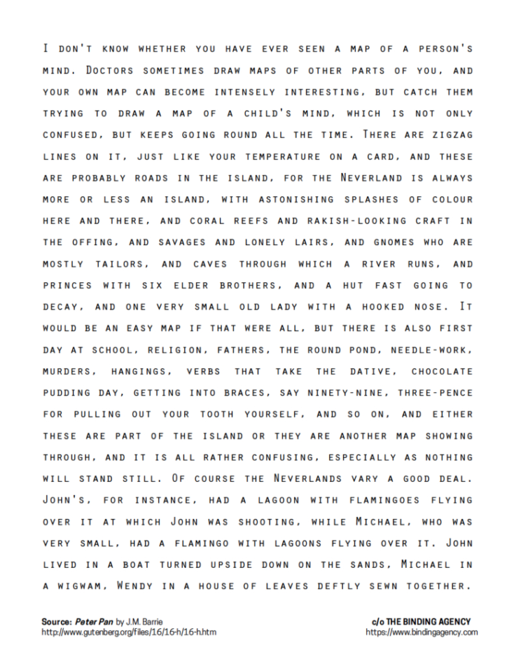 This Week's Markup Peter Pan