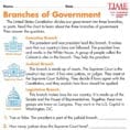Three Branches Of Ernment Worksheet Three Branches Of