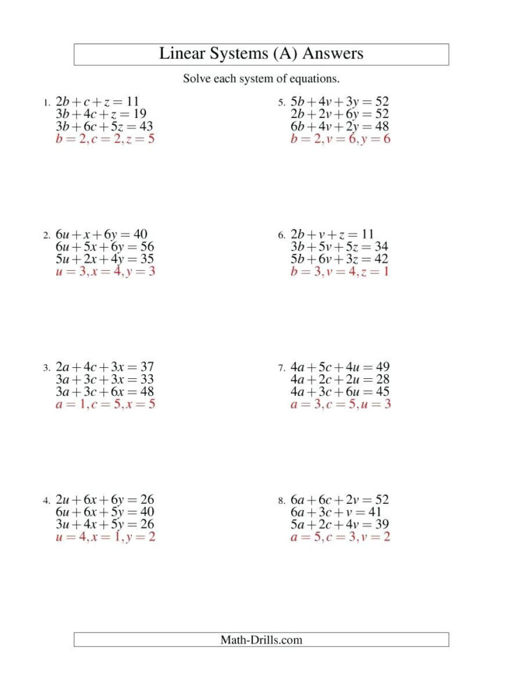 Three Variable Equations Math Image Titled Solve Linear