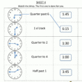 Time Worksheet O'clock Quarter And Half Past
