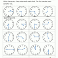 Time Worksheet O'clock Quarter And Half Past