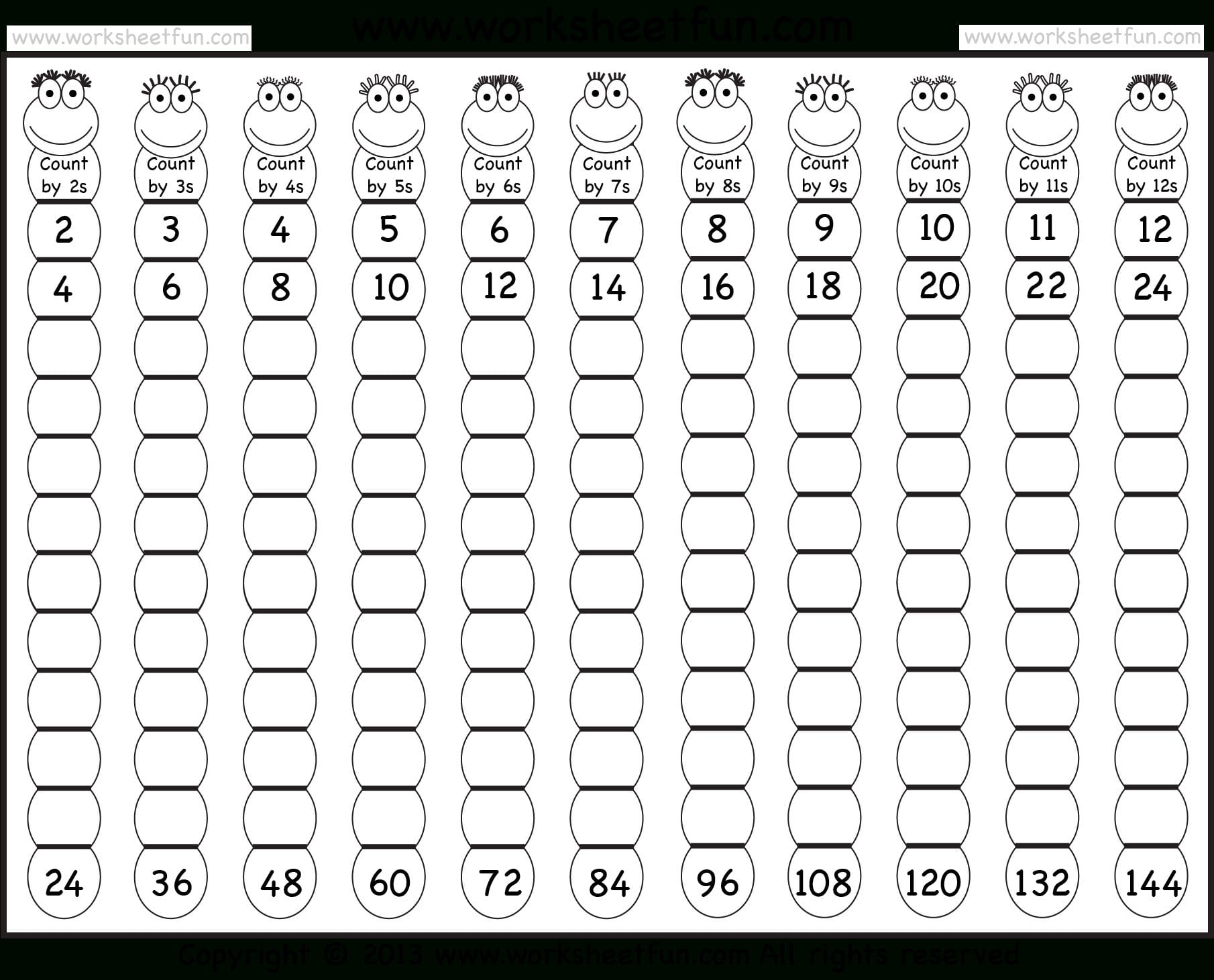 Times Table – 212 Worksheets – 1 2 3 4 5 6 7 8 9