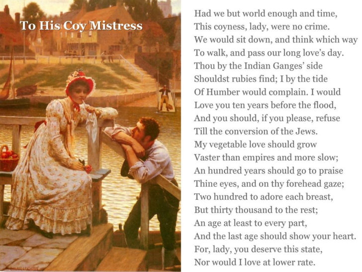 To His Coy Mistress Worksheet Answers