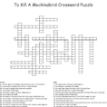 To Kill A Mockingbird Crossword Puzzle  Word